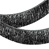 Растяжка бахрома 20см х 1,8м, металлик черный