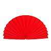 Веер-гармошка 160г/м 30 см, ярко-красный