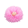 Бумажный цветок 30 см розовый+айвори