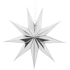 Звезда 30 см девятиконечная, Серебро
