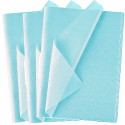 Бумага тишью односторонняя голубая 76х50см, 500 листов 14г/м